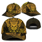 New Zealand Rugby All Gold Classic Cap Silver Fern All Black Mix Ta Moko LT09