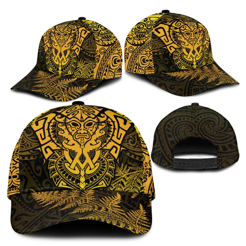 New Zealand Rugby All Gold Classic Cap Silver Fern All Black Mix Ta Moko LT09