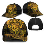 New Zealand Rugby All  Gold Mesh Trucker Cap Silver Fern All Black Mix Ta Moko - Aussie Hoodie