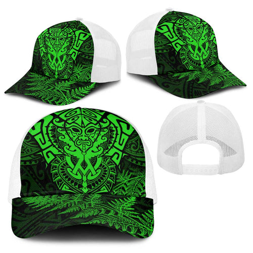 New Zealand Rugby All Green Baseball Net Cap Silver Fern All Black Mix Ta Moko - Aussie Hoodie