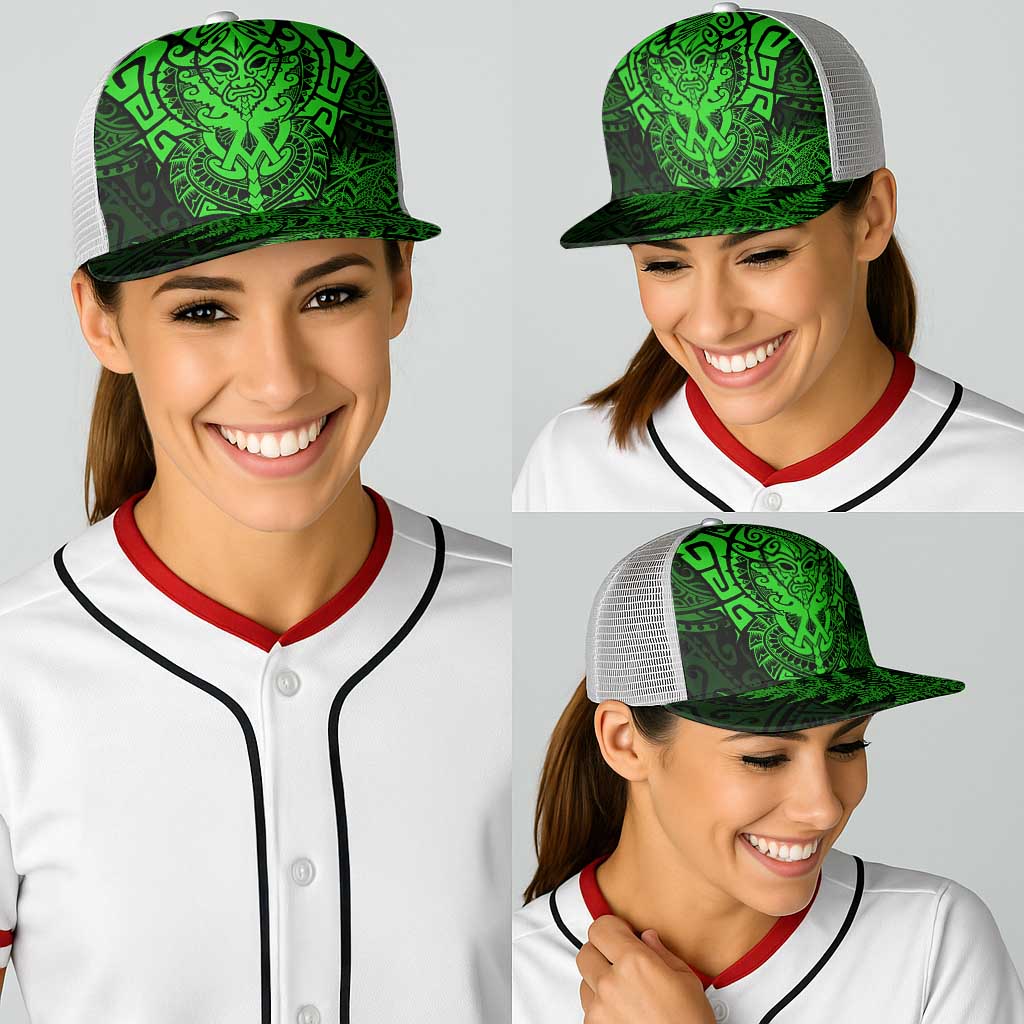 New Zealand Rugby All Green Baseball Net Cap Silver Fern All Black Mix Ta Moko - Aussie Hoodie