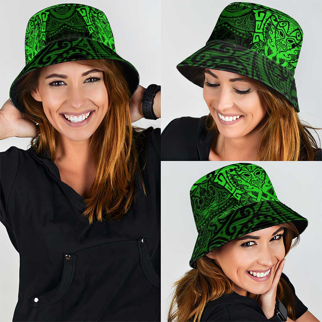 New Zealand Rugby All Green Bucket Hat Silver Fern All Black Mix Ta Moko LT09