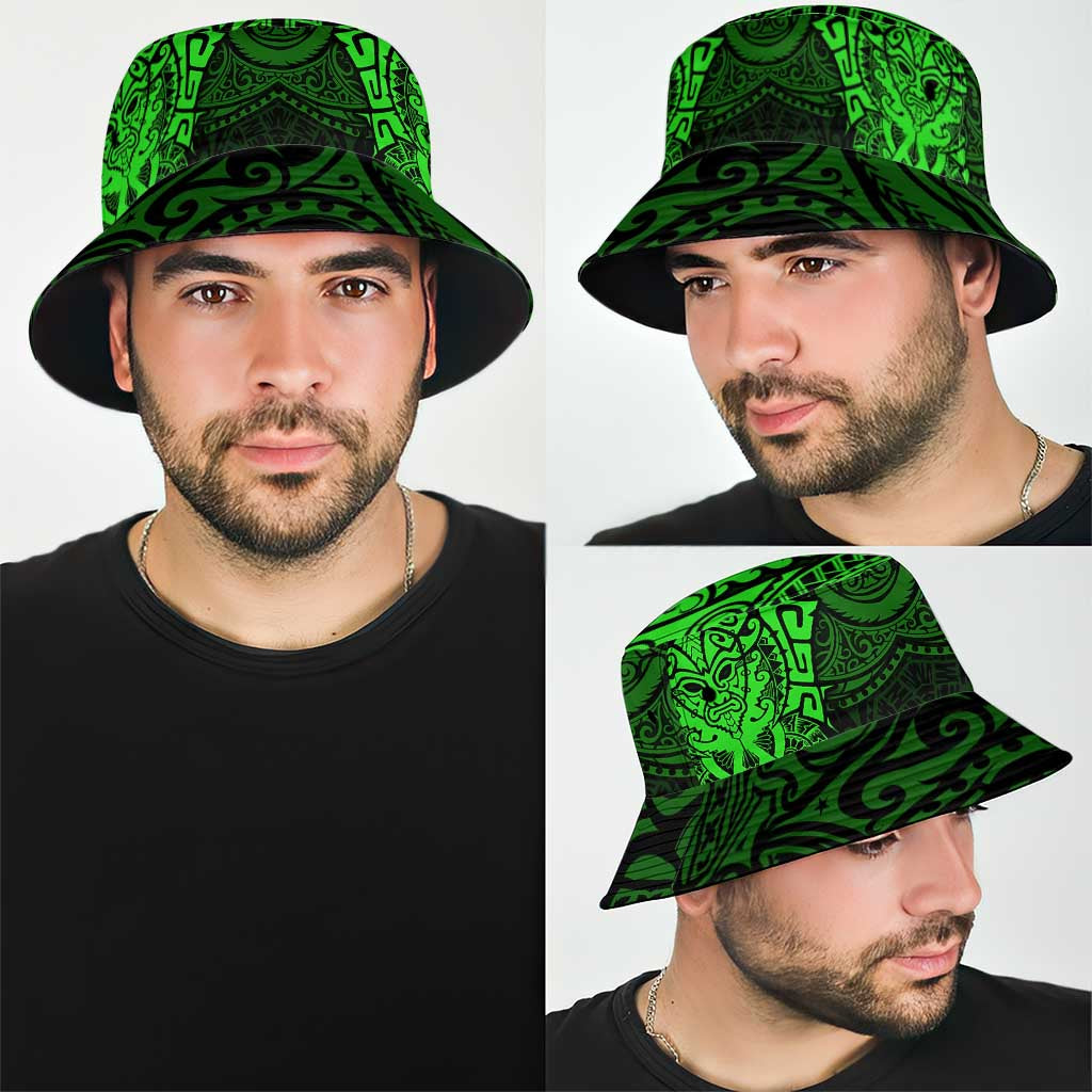 New Zealand Rugby All Green Bucket Hat Silver Fern All Black Mix Ta Moko LT09