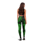 New Zealand Rugby All Green Leggings Silver Fern All Black Mix Ta Moko
