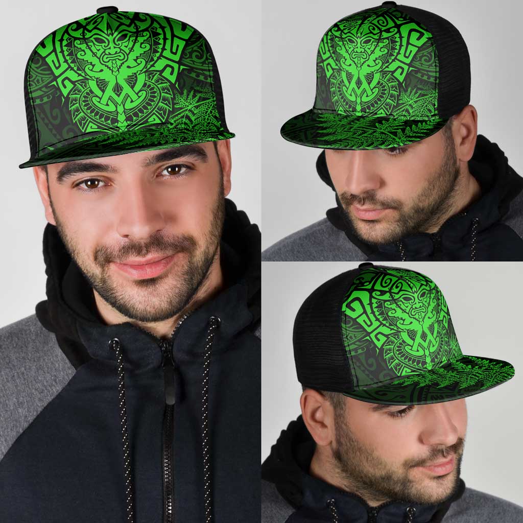 New Zealand Rugby All Green Mesh Trucker Cap Silver Fern All Black Mix Ta Moko - Aussie Hoodie