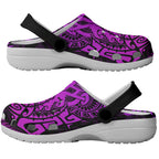 New Zealand Rugby All Purple Clogs Shoes Silver Fern All Black Mix Ta Moko