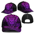 New Zealand Rugby All Purple Mesh Trucker Cap Silver Fern All Black Mix Ta Moko - Aussie Hoodie