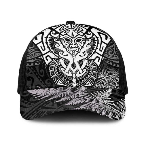 New Zealand Rugby All White Baseball Net Cap Silver Fern All Black Mix Ta Moko - Aussie Hoodie