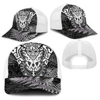 New Zealand Rugby All White Baseball Net Cap Silver Fern All Black Mix Ta Moko - Aussie Hoodie