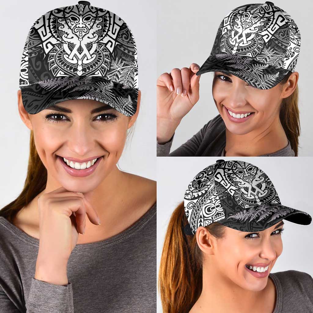 New Zealand Rugby All White Classic Cap Silver Fern All Black Mix Ta Moko LT09