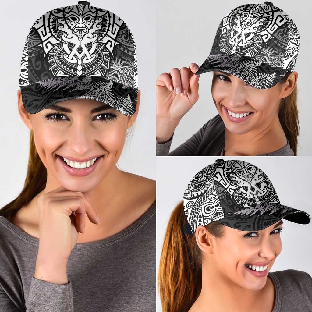 New Zealand Rugby All White Classic Cap Silver Fern All Black Mix Ta Moko LT09