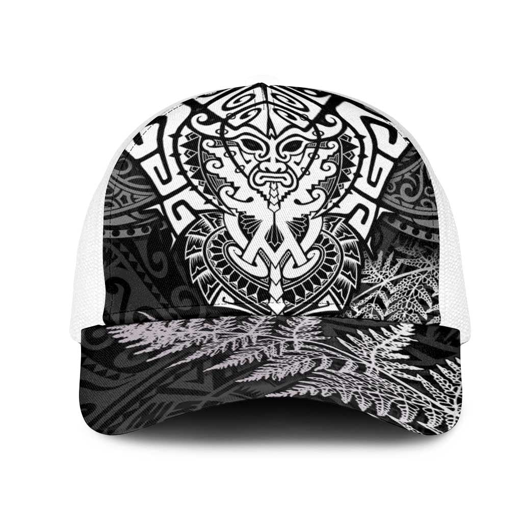 New Zealand Rugby All White Mesh Trucker Cap Silver Fern All Black Mix Ta Moko - Aussie Hoodie