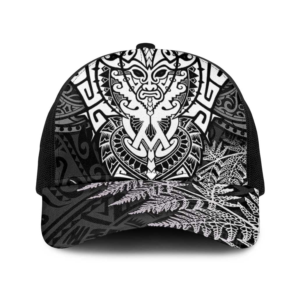 New Zealand Rugby All White Mesh Trucker Cap Silver Fern All Black Mix Ta Moko - Aussie Hoodie