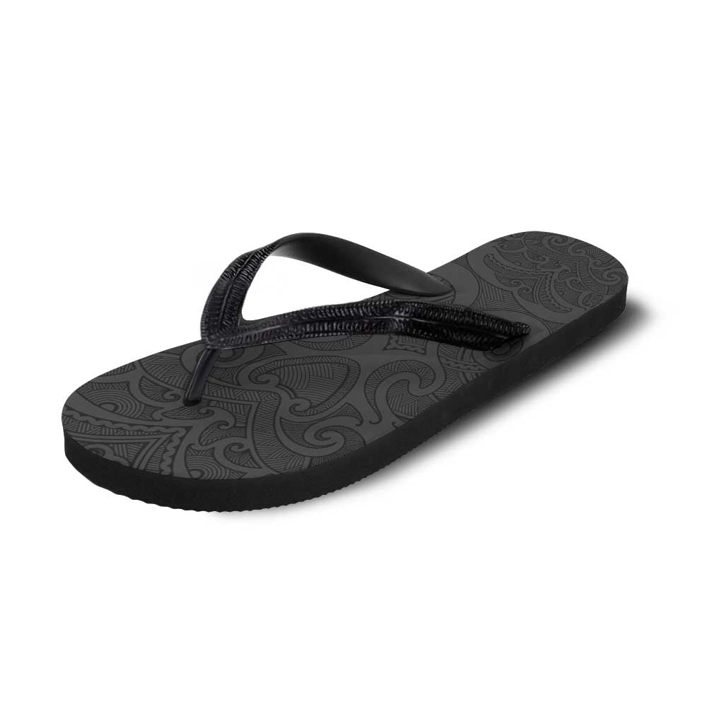 New Zealand Rugby Flip Flops All Black Fern Maori Tribal Pattern - Aussie Hoodie