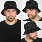 New Zealand Rugby Personalised Bucket Hat All Black Fern Maori Tribal Pattern - Aussie Hoodie