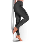 New Zealand Rugby Personalised Leggings All Black Fern Maori Tribal Pattern - Aussie Hoodie