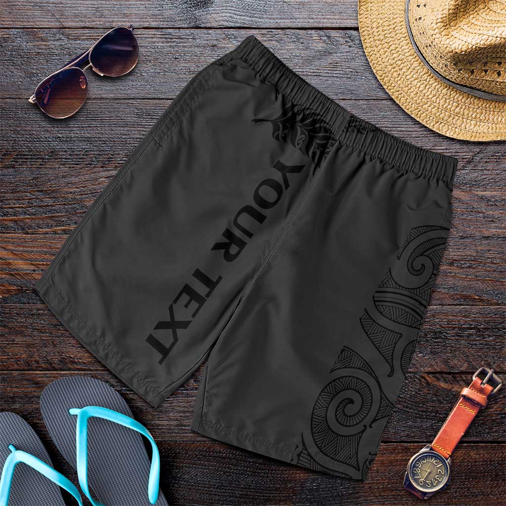 New Zealand Rugby Personalised Shorts for Men All Black Fern Maori Tribal Pattern - Aussie Hoodie