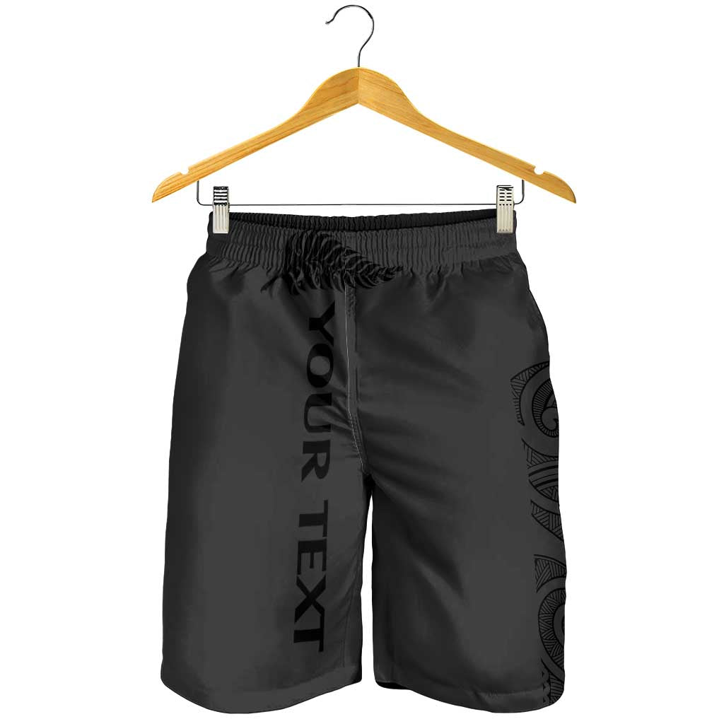 New Zealand Rugby Personalised Shorts for Men All Black Fern Maori Tribal Pattern - Aussie Hoodie