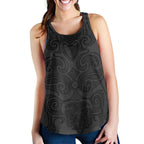 New Zealand Rugby Personalised Women Racerback Tank All Black Fern Maori Tribal Pattern - Aussie Hoodie