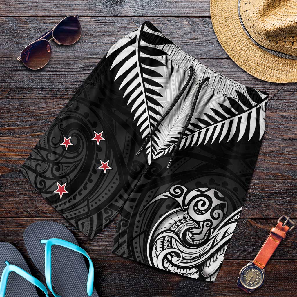 New Zealand Shorts for Men Aotearoa Maori Kiwi Black Fern - Aussie Hoodie