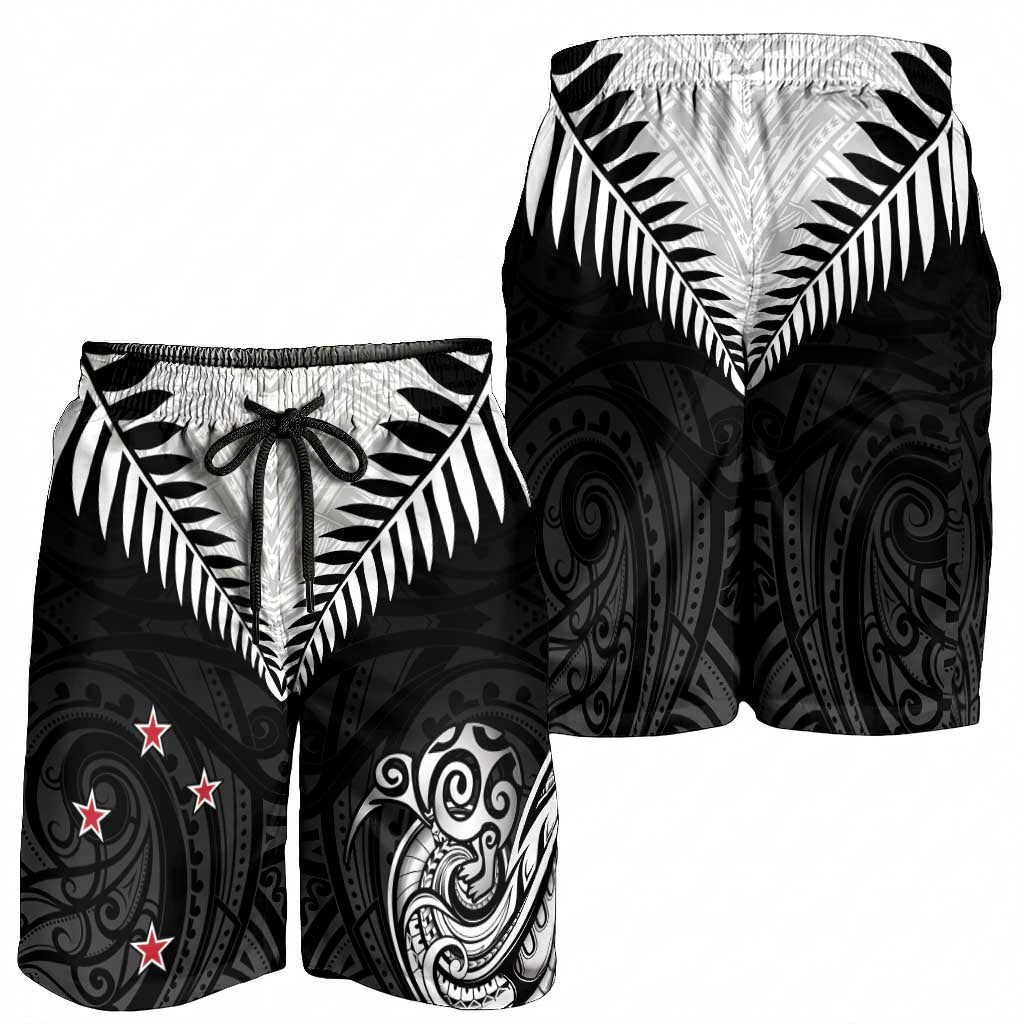 New Zealand Shorts for Men Aotearoa Maori Kiwi Black Fern - Aussie Hoodie