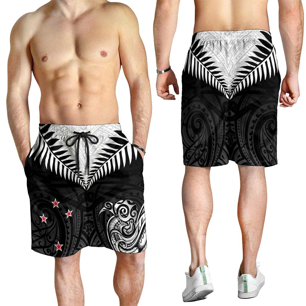 New Zealand Shorts for Men Aotearoa Maori Kiwi Black Fern - Aussie Hoodie