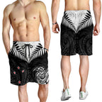 New Zealand Shorts for Men Aotearoa Maori Kiwi Black Fern - Aussie Hoodie