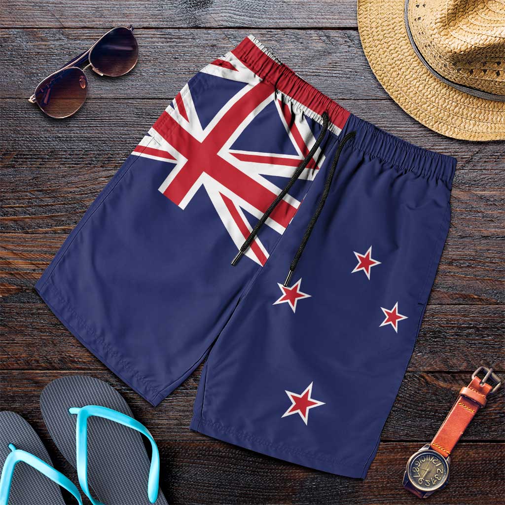 New Zealand Shorts for Men National Flag Colors - Aussie Hoodie