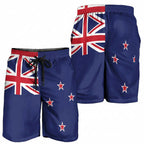 New Zealand Shorts for Men National Flag Colors - Aussie Hoodie