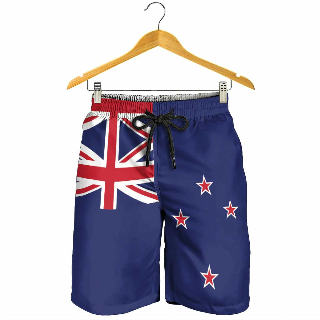 New Zealand Shorts for Men National Flag Colors - Aussie Hoodie