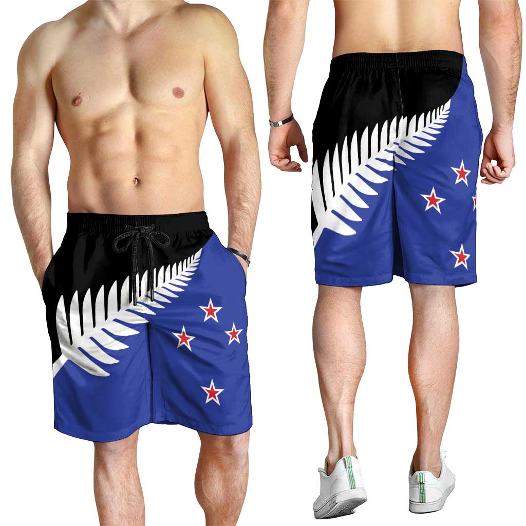 New Zealand Shorts for Men National Flag Style - Aussie Hoodie