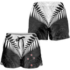 New Zealand Shorts for Women Aotearoa Maori Kiwi Black Fern - Aussie Hoodie