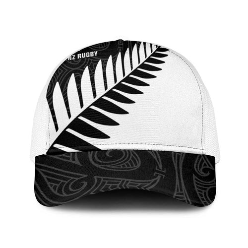 New Zealand Silver Fern Rugby Baseball Net Cap All Black Go Champions Maori Pattern - Aussie Hoodie