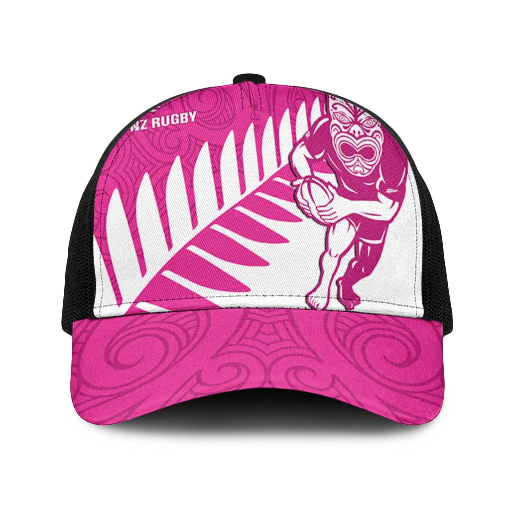 New Zealand Silver Fern Rugby Baseball Net Cap Go All Black Maori Pink Version - Aussie Hoodie