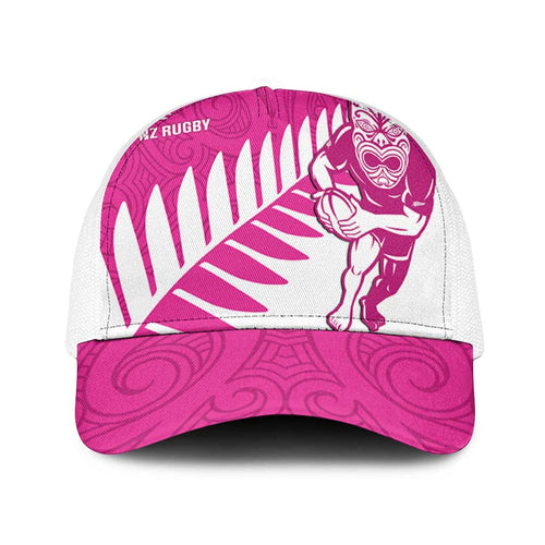 New Zealand Silver Fern Rugby Baseball Net Cap Go All Black Maori Pink Version - Aussie Hoodie