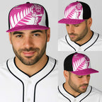 New Zealand Silver Fern Rugby Baseball Net Cap Go All Black Maori Pink Version - Aussie Hoodie