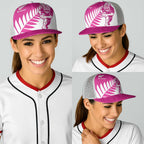 New Zealand Silver Fern Rugby Baseball Net Cap Go All Black Maori Pink Version - Aussie Hoodie