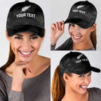 New Zealand Silver Fern Rugby Custom Classic Cap Go Aotearoa Champions World Cup LT14