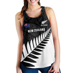 New Zealand Silver Fern Rugby Custom Women Racerback Tank All Black Go Champions Maori Pattern - Aussie Hoodie