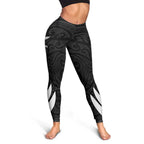 New Zealand Silver Fern Rugby Leggings All Black Go Champions Maori Pattern - Aussie Hoodie