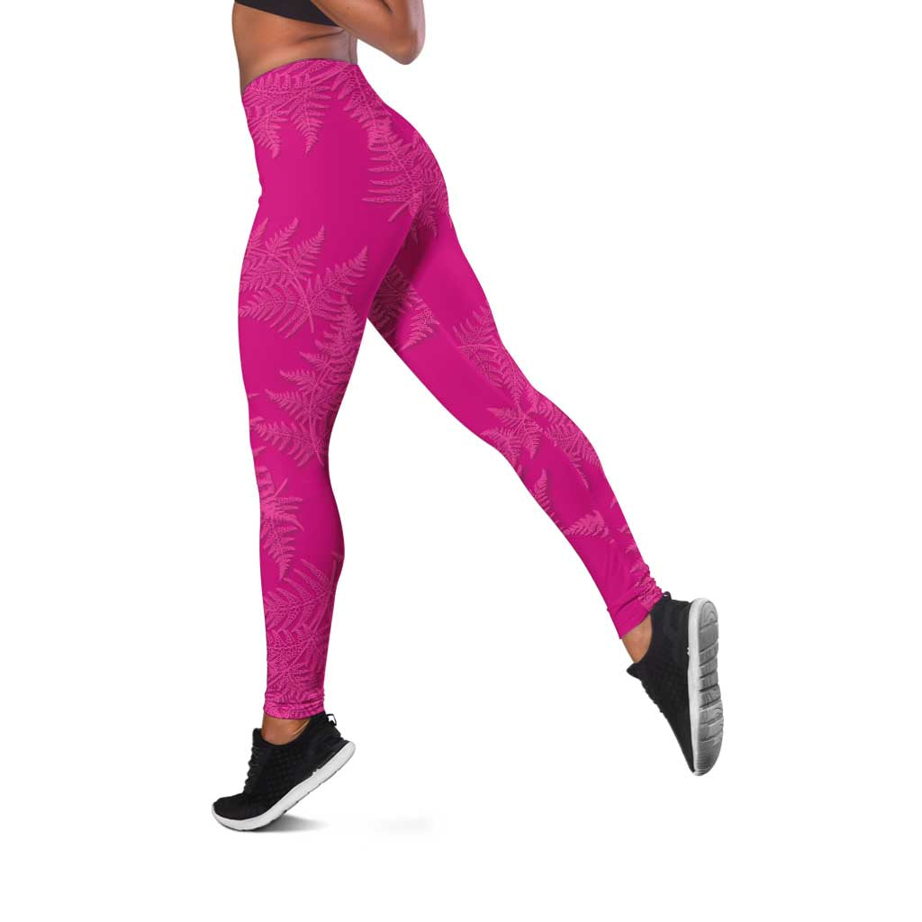 New Zealand Silver Fern Rugby Leggings Go Aotearoa Champions World Cup Pink - Aussie Hoodie