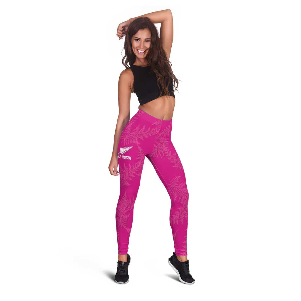 New Zealand Silver Fern Rugby Leggings Go Aotearoa Champions World Cup Pink - Aussie Hoodie