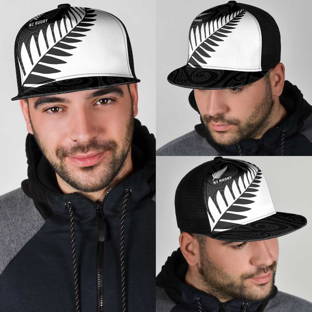 New Zealand Silver Fern Rugby Mesh Trucker Cap All Black Go Champions Maori Pattern - Aussie Hoodie