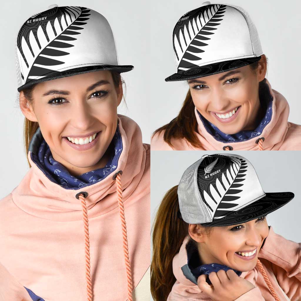 New Zealand Silver Fern Rugby Mesh Trucker Cap All Black Go Champions Maori Pattern - Aussie Hoodie