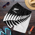 New Zealand Silver Fern Rugby Shorts for Men All Black Go Champions Maori Pattern - Aussie Hoodie