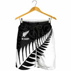 New Zealand Silver Fern Rugby Shorts for Men All Black Go Champions Maori Pattern - Aussie Hoodie