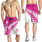 New Zealand Silver Fern Rugby Shorts for Men Go All Black Maori Pink Version - Aussie Hoodie