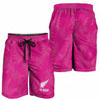 New Zealand Silver Fern Rugby Shorts for Men Go Aotearoa Champions World Cup Pink - Aussie Hoodie