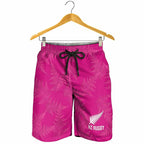 New Zealand Silver Fern Rugby Shorts for Men Go Aotearoa Champions World Cup Pink - Aussie Hoodie