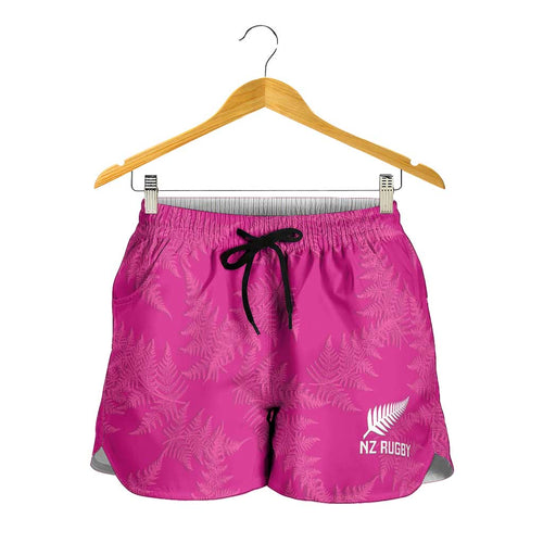 New Zealand Silver Fern Rugby Shorts for Women Go Aotearoa Champions World Cup Pink - Aussie Hoodie